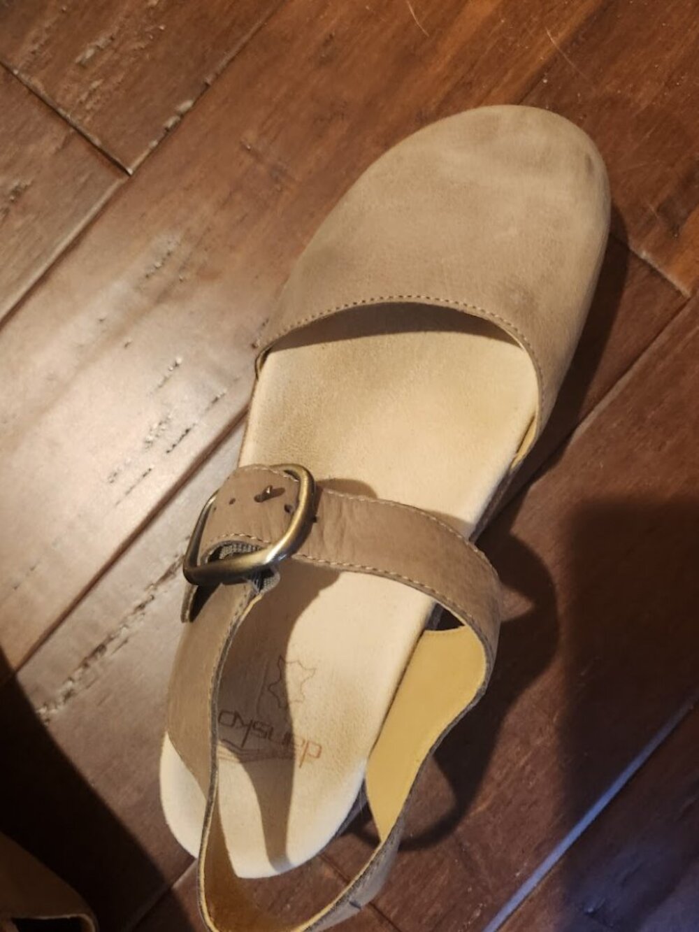 Size 39 Dansko Brynlee Suede Platform Mary Jane Sandals-worn 3 times - Picture 5 of 6